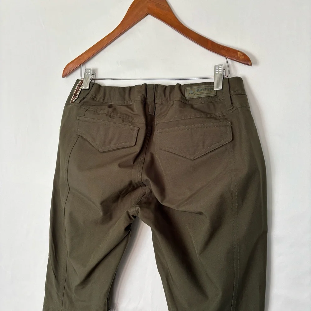Burton Womens Vida Pant Martini Olive Size M Snow Ski‎ Flare
